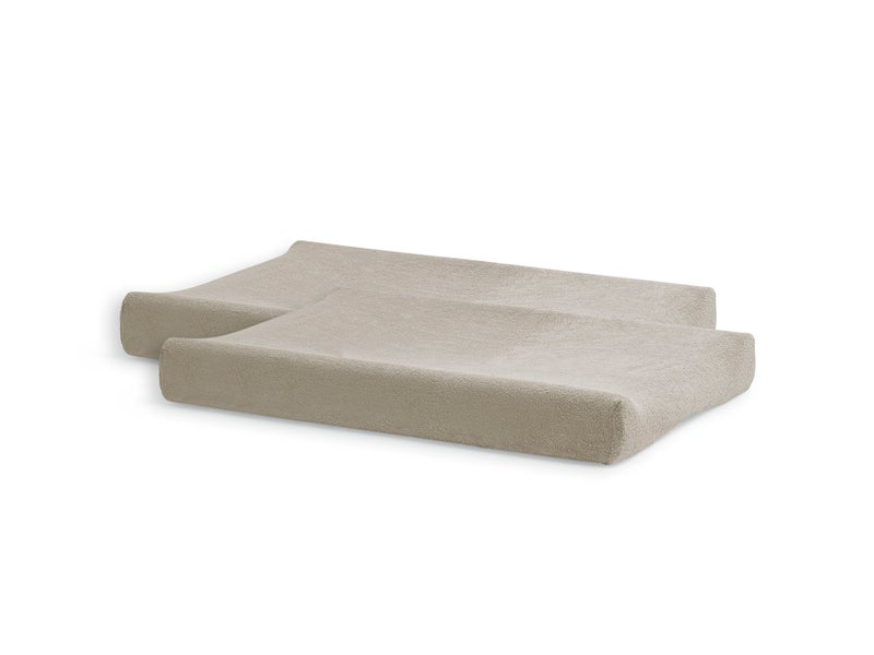 Jollein Changing Mat Cover Terry 50x70cm Nougat (2pack) - Image 1